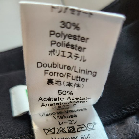 Kenzo open waist detail black/white mini skirt/peplum Sz 38 Made in France - Picture 8 of 9